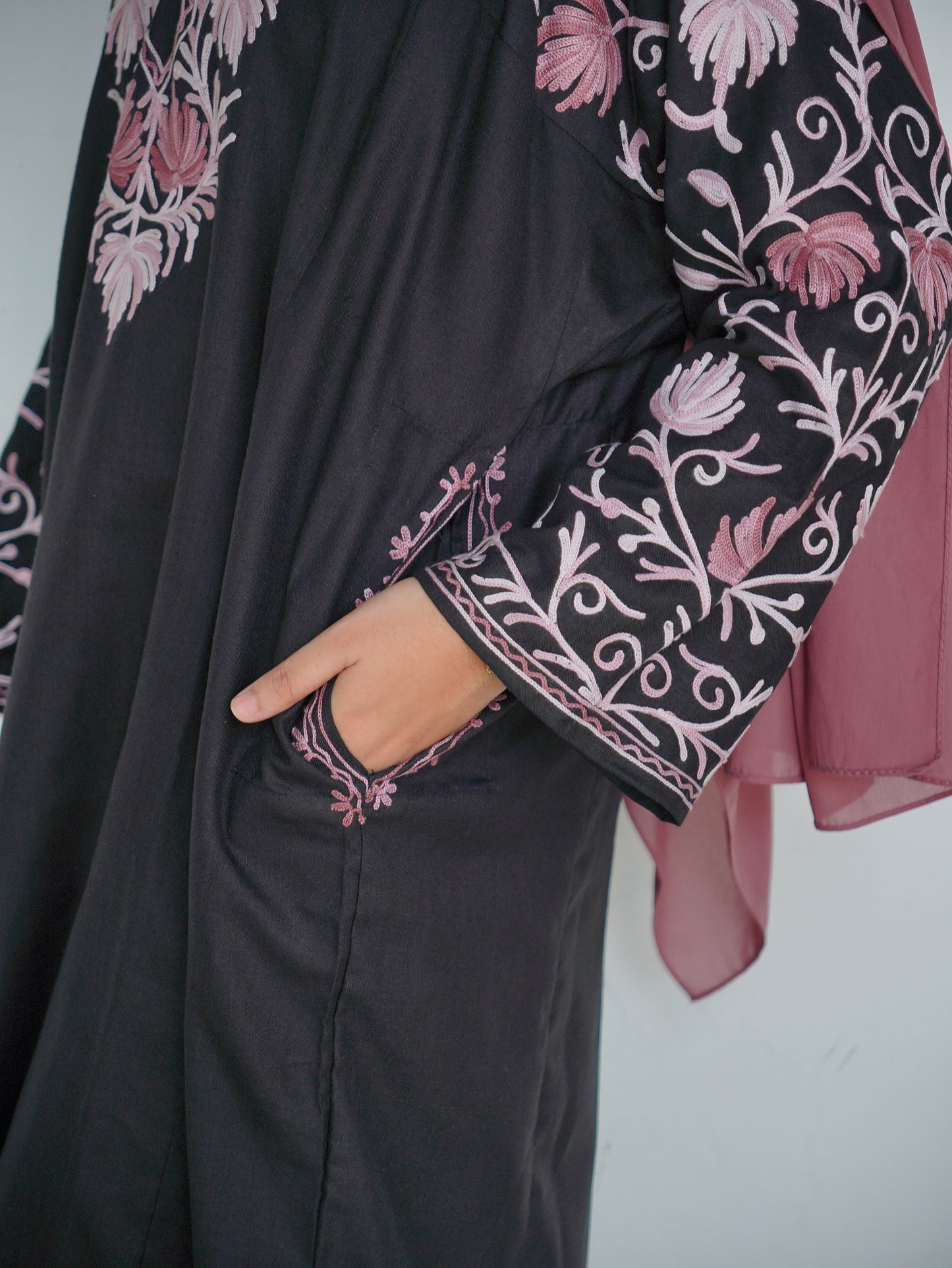 Posh | Black Cotton Pheran |