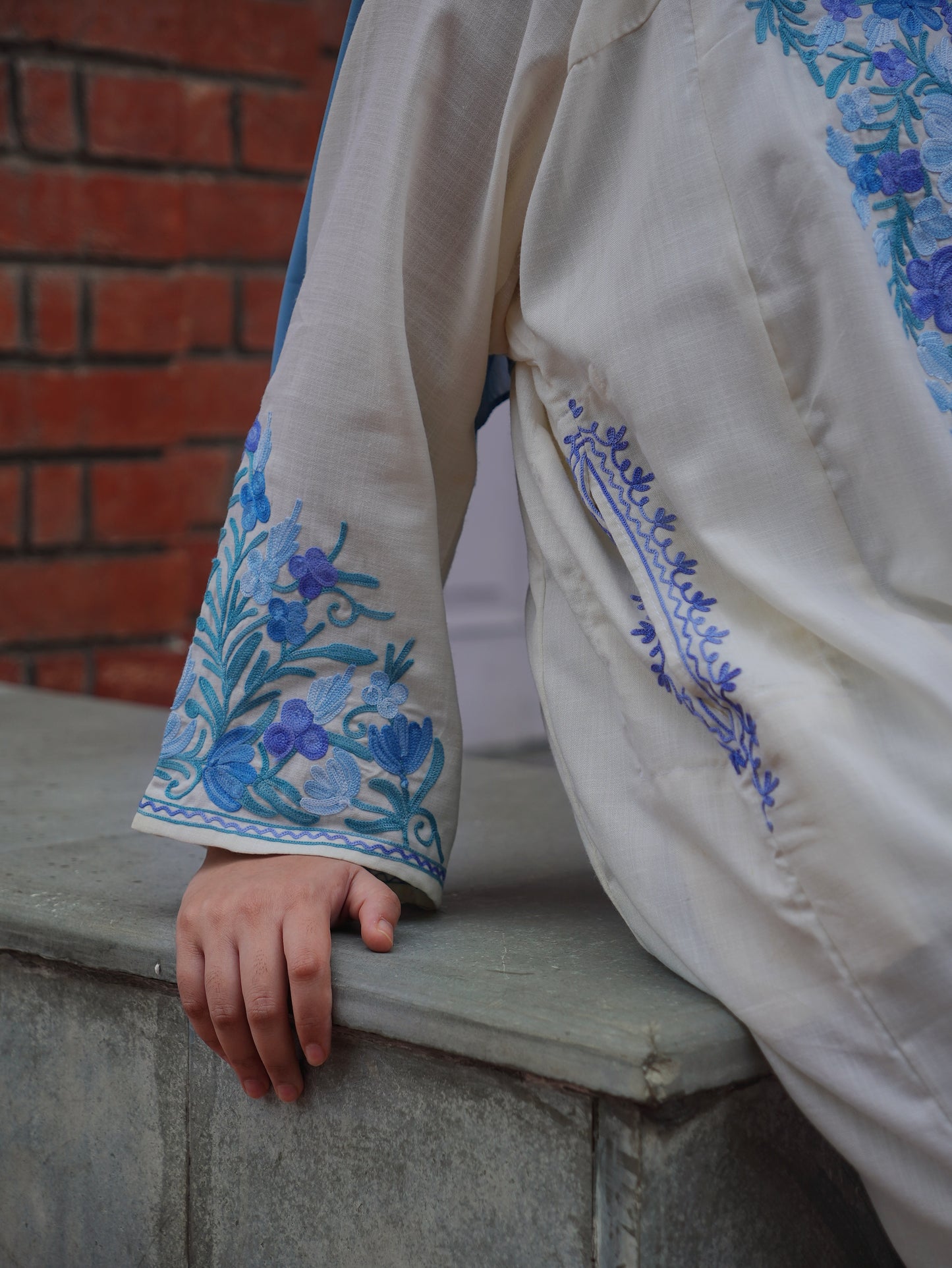 Heer | Off White Cotton Pheran |