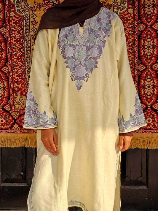 Heer - Off White - Woolen Pheran