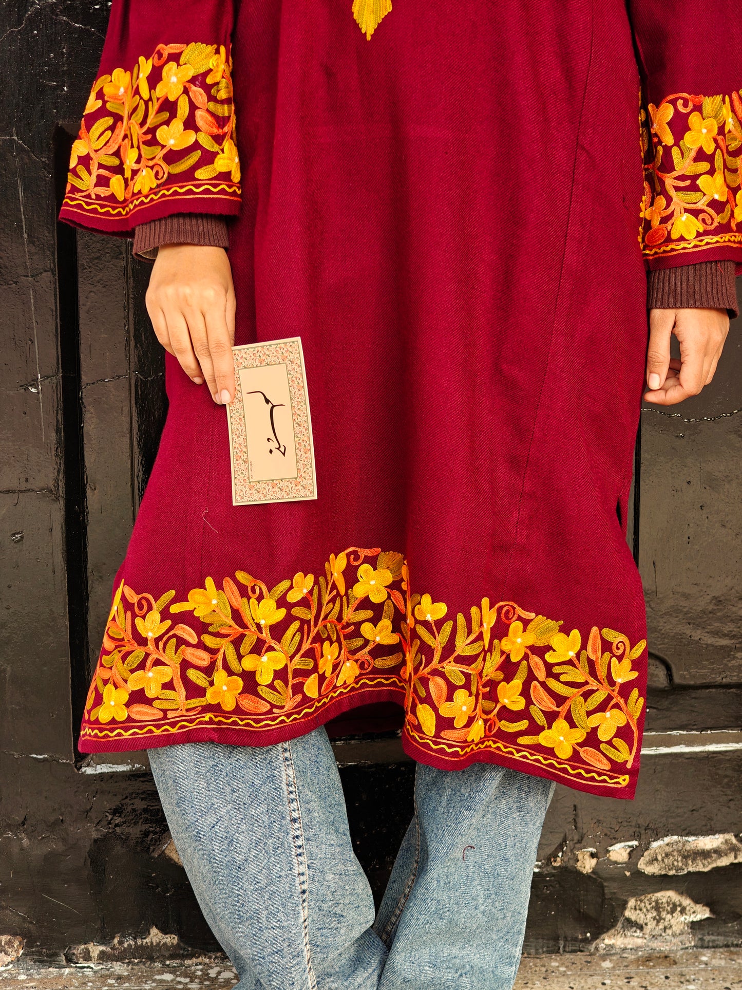 Gul - Maroon - Woolen Pheran