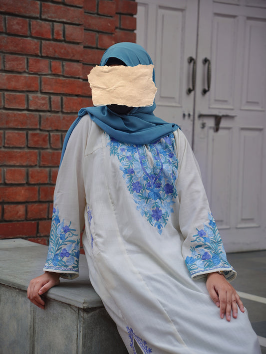 Heer | Off White Cotton Pheran |