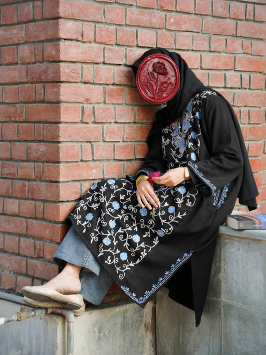 Gul - Black - Woolen Pheran