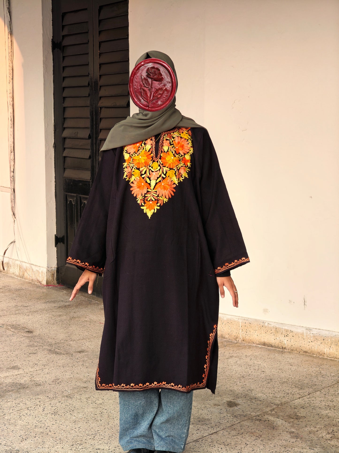 Posh - Black - Woolen Pheran