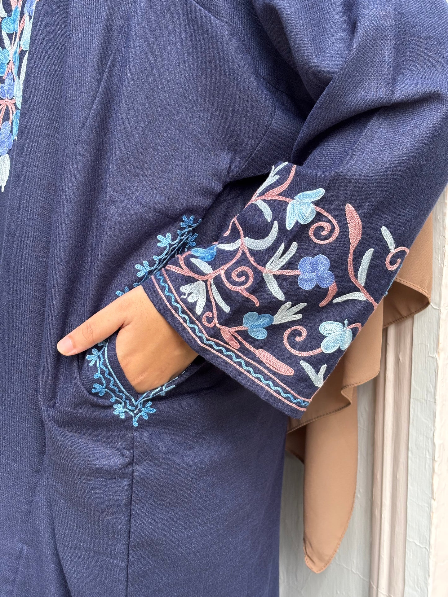 Gul | Navy blue Cotton Pheran |