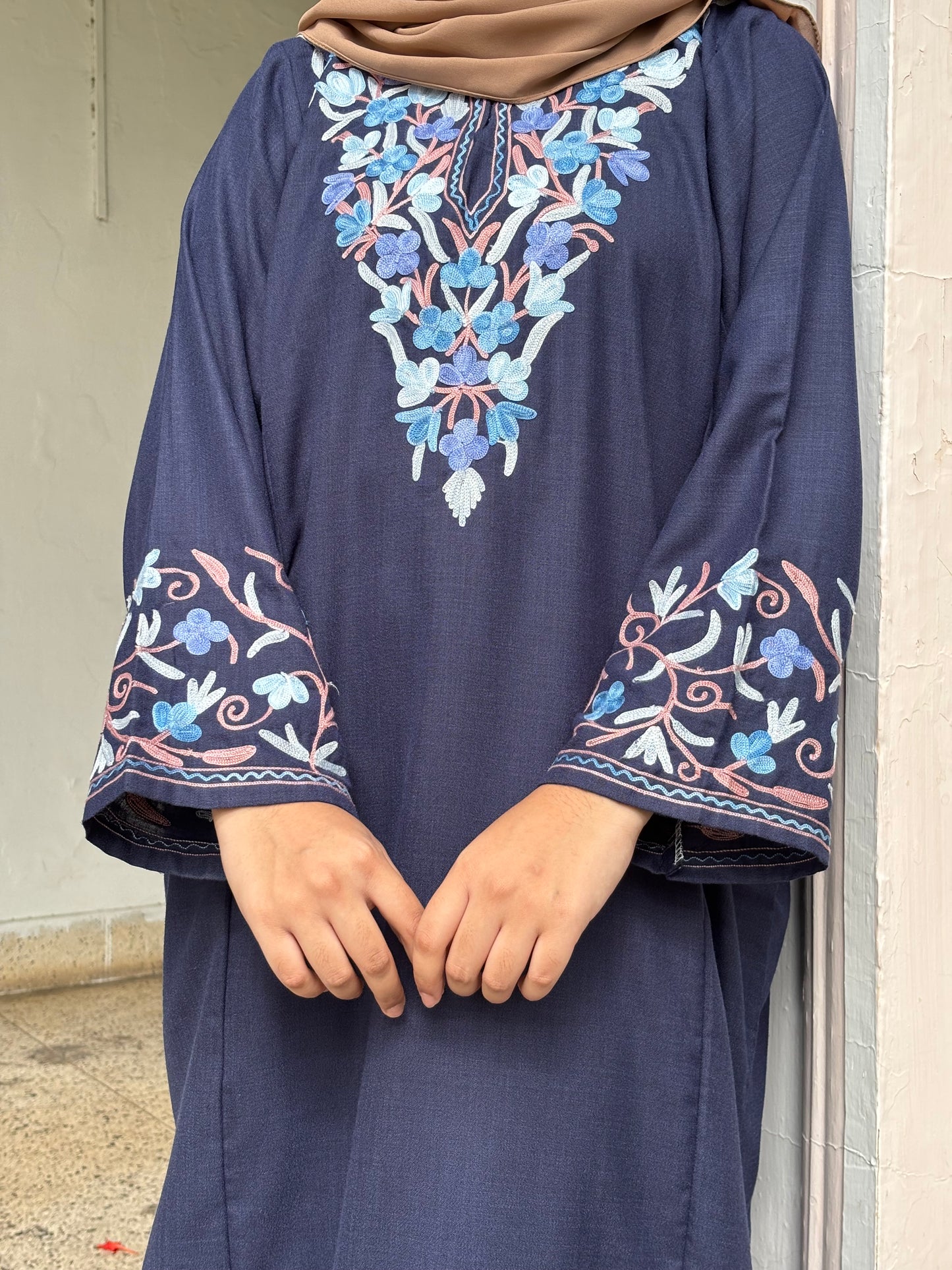 Gul | Navy blue Cotton Pheran |