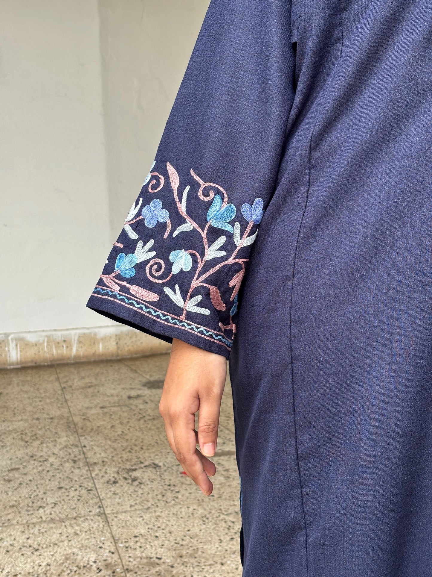 Gul | Navy blue Cotton Pheran |