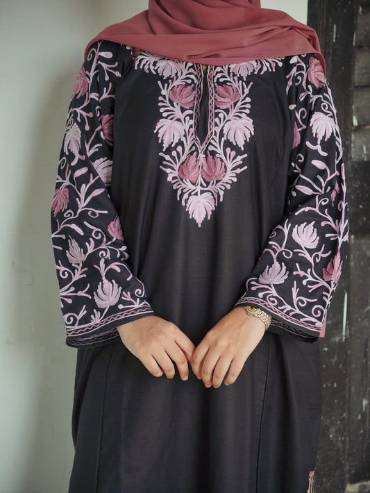 Posh | Black Cotton Pheran |