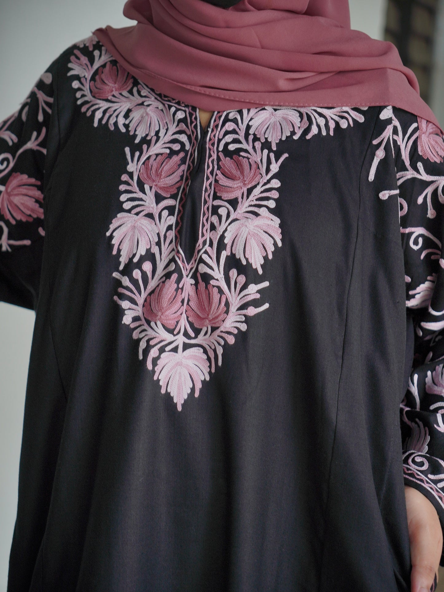 Posh | Black Cotton Pheran |