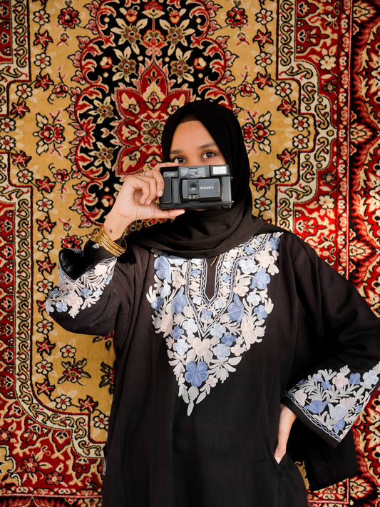Heer - Black - Woolen Pheran